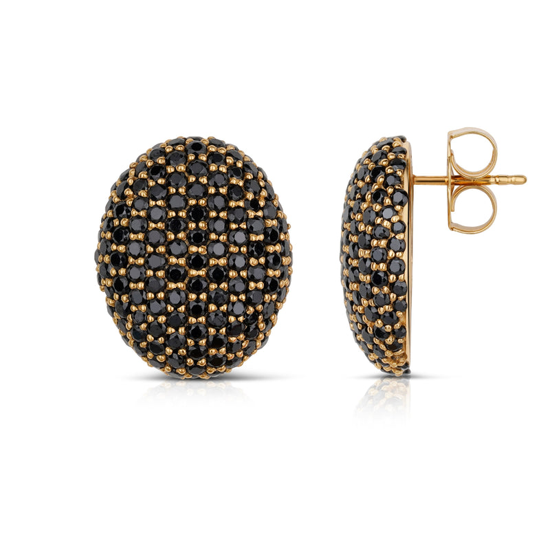 The Statement Earrings - Midnight Gold