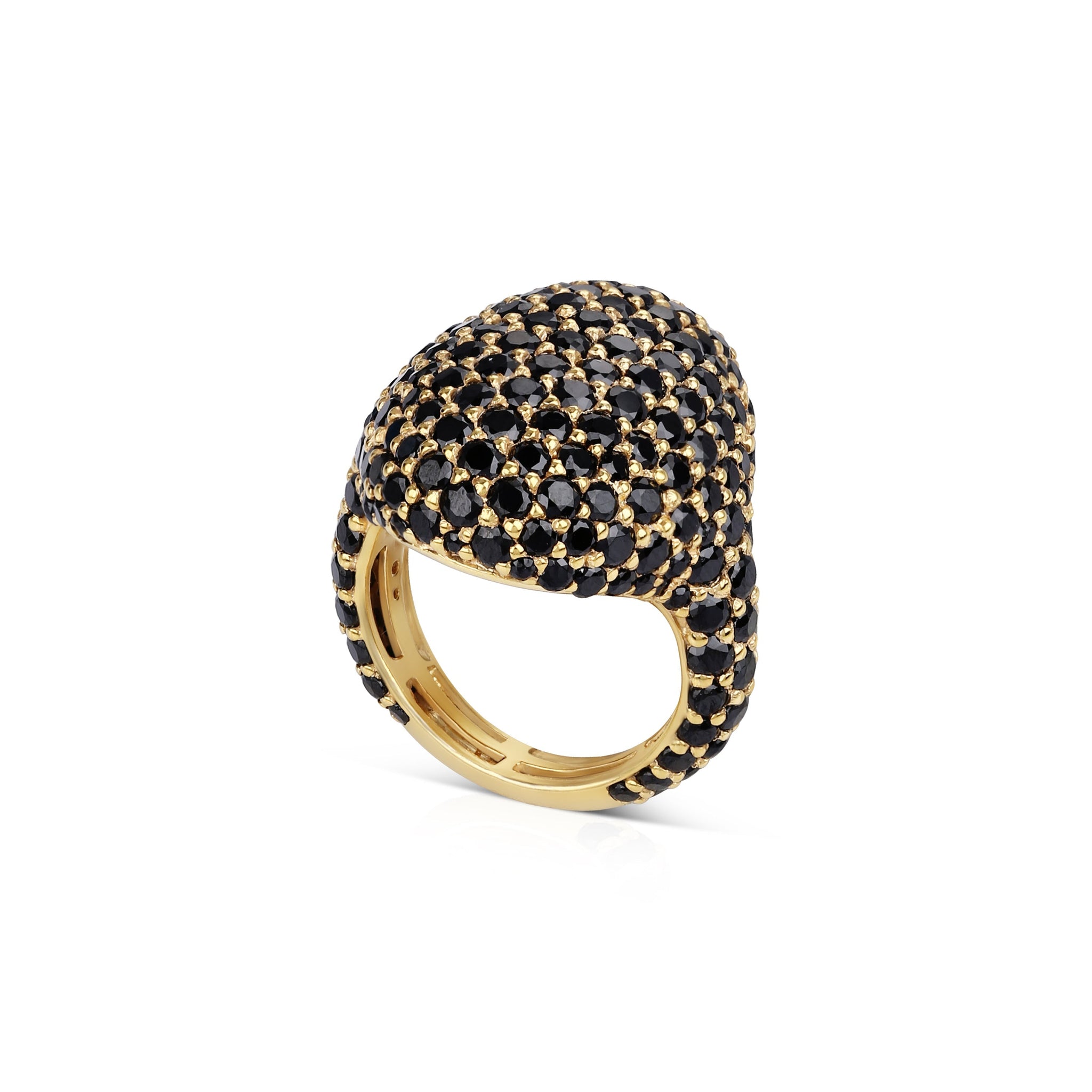 The Statement Ring - Midnight Gold