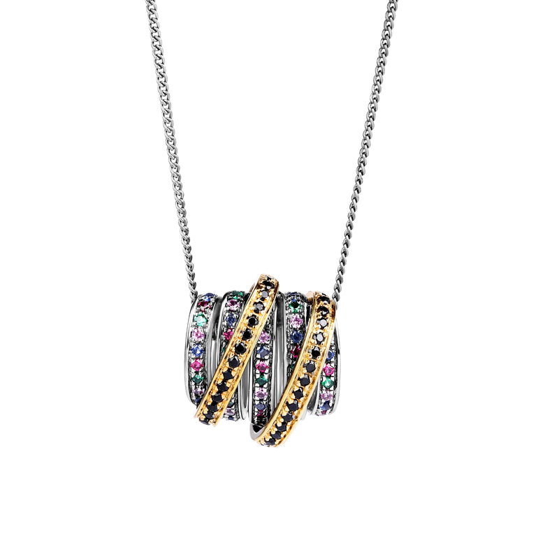Intricate Radiant Necklace - Midnight Gold