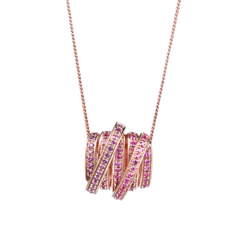 Intricate Radiant Necklace - Rose Gold