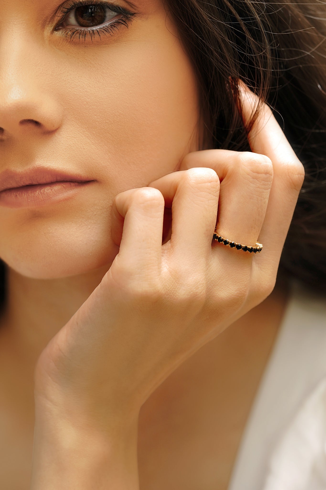 Classic Eternity Band - Midnight Gold
