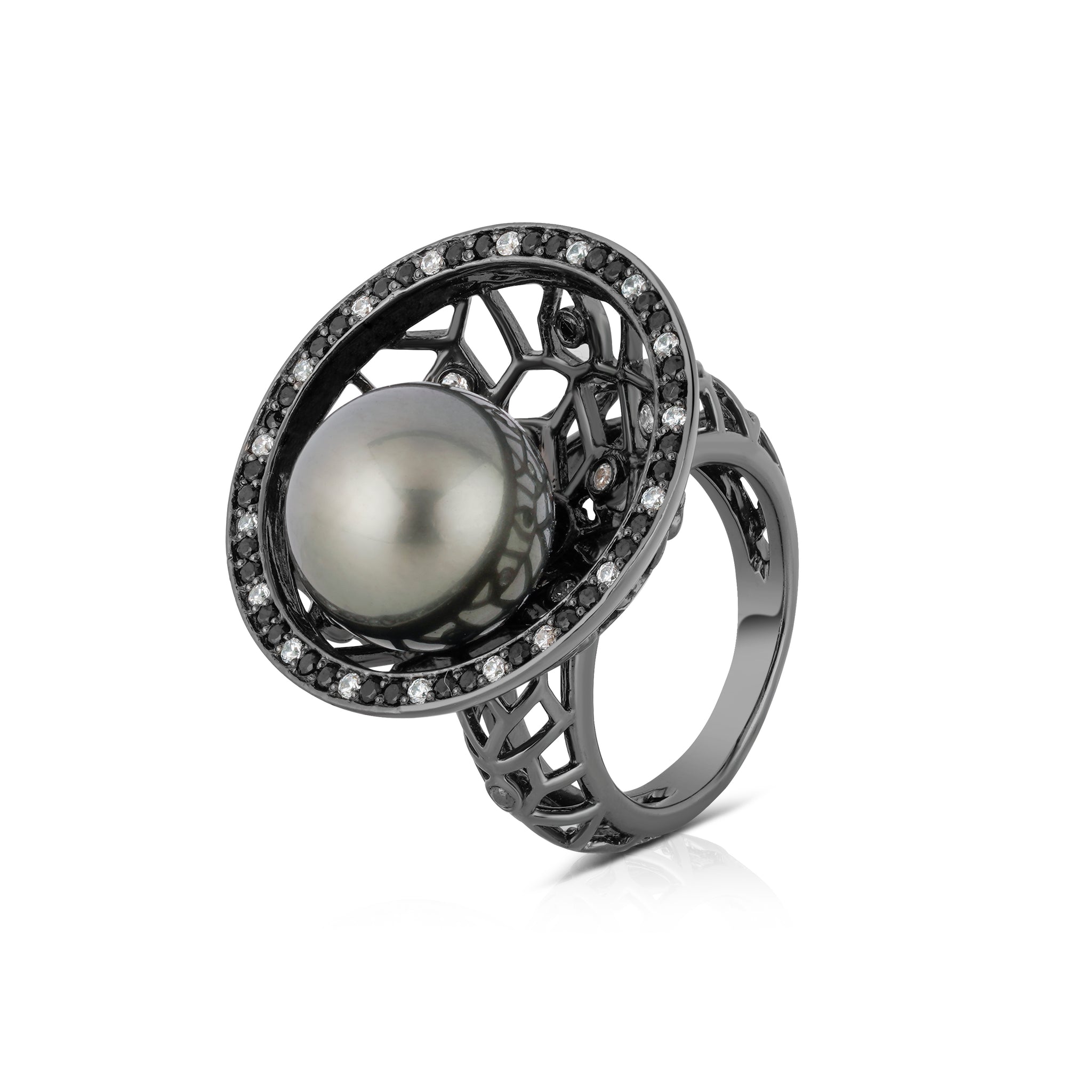The Mythical Planet Ring - Charcoal Charm