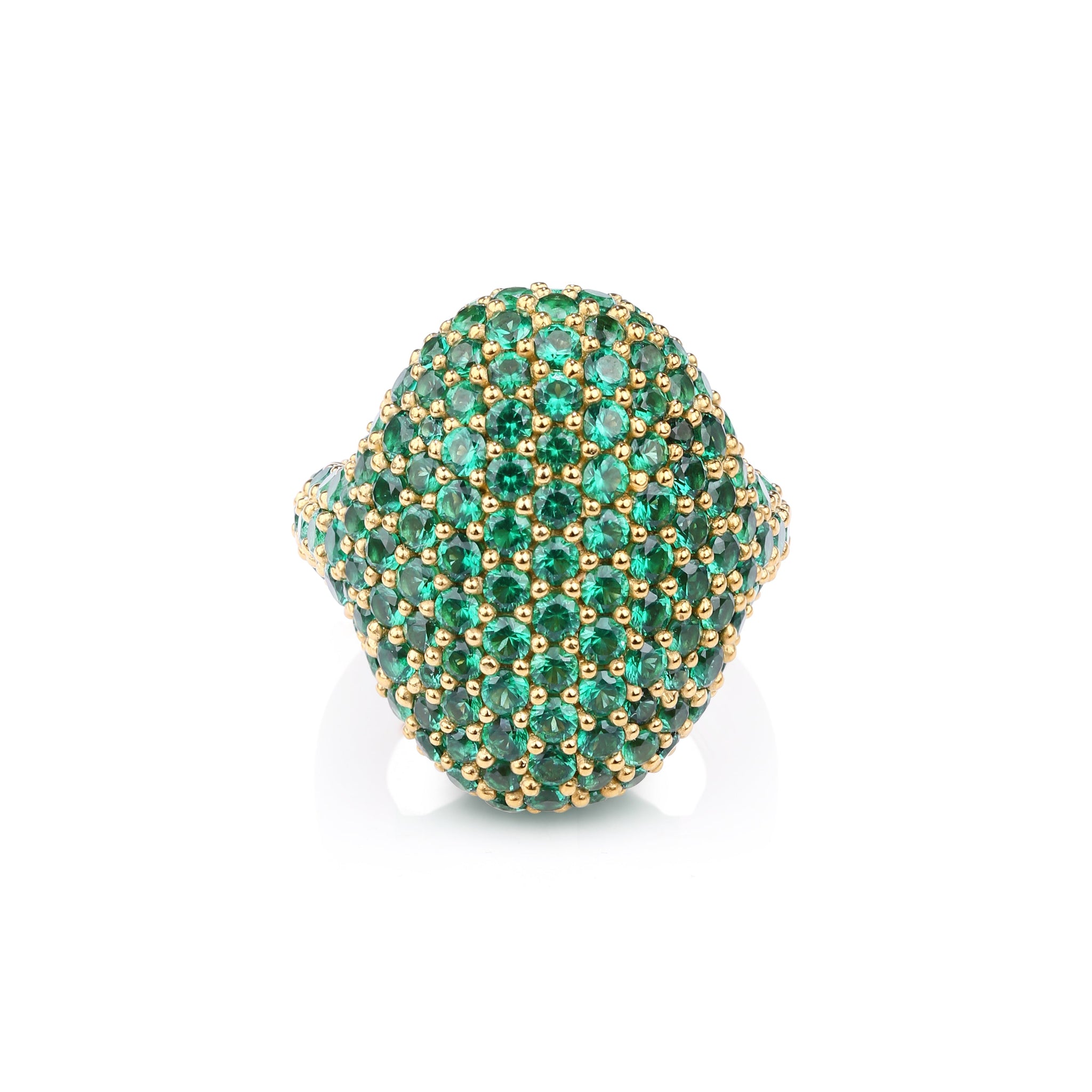 The Statement Ring - Yellow Gold Emerald