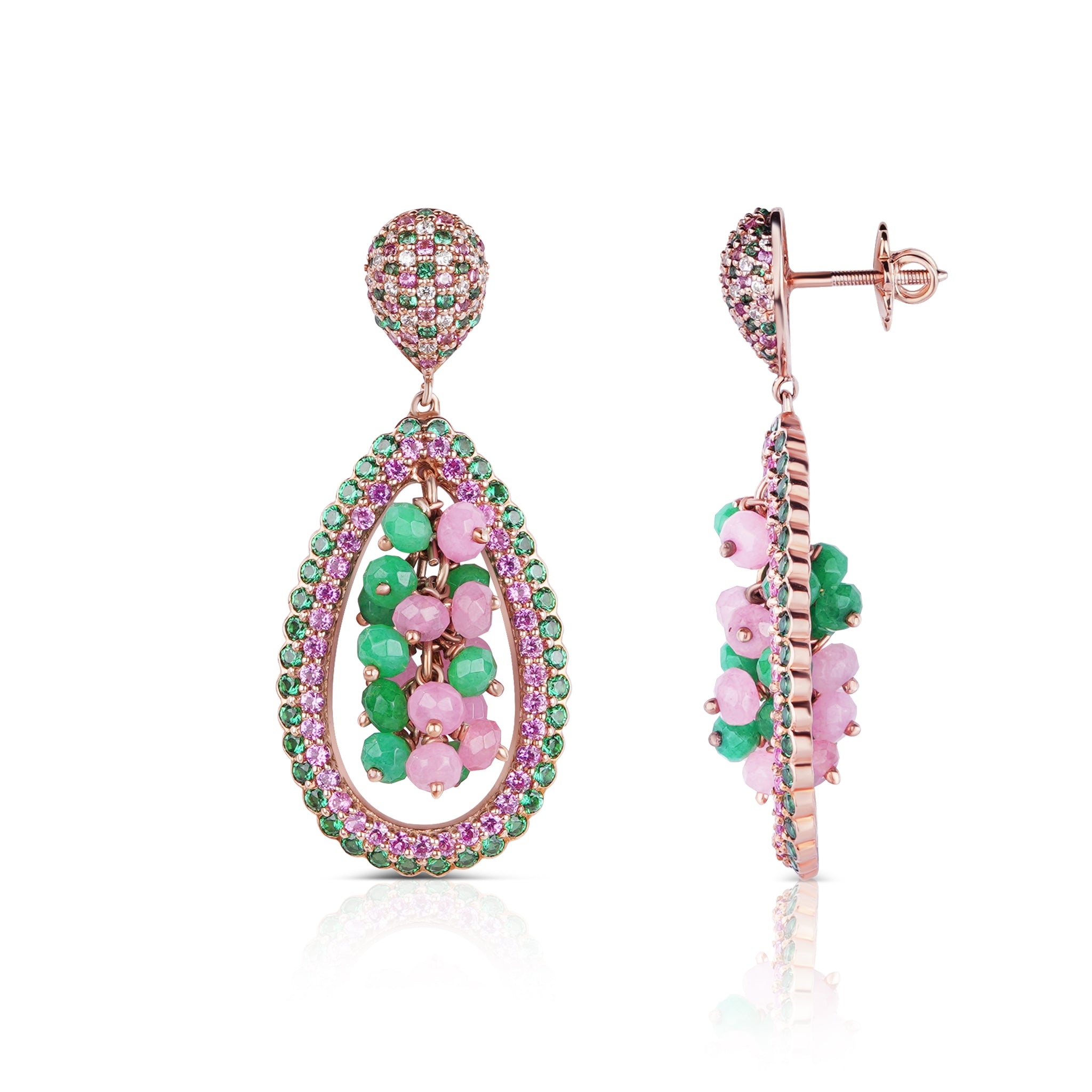 Cluster Chandelier Earrings Candy