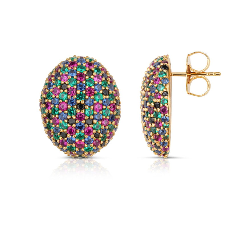 The Statement Earrings - Gold Vibrant