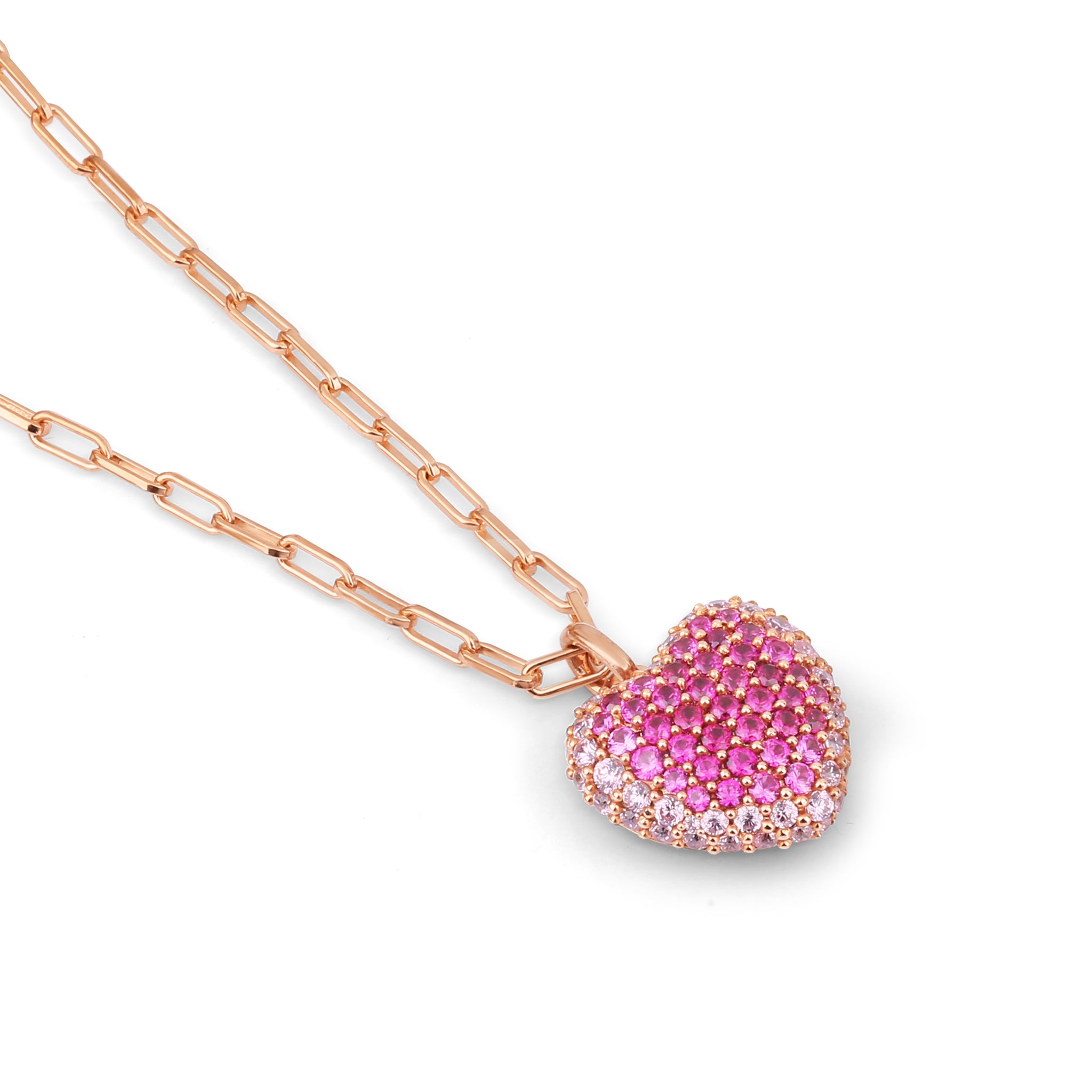 Celebrity Heart Necklace - Eternal Pink