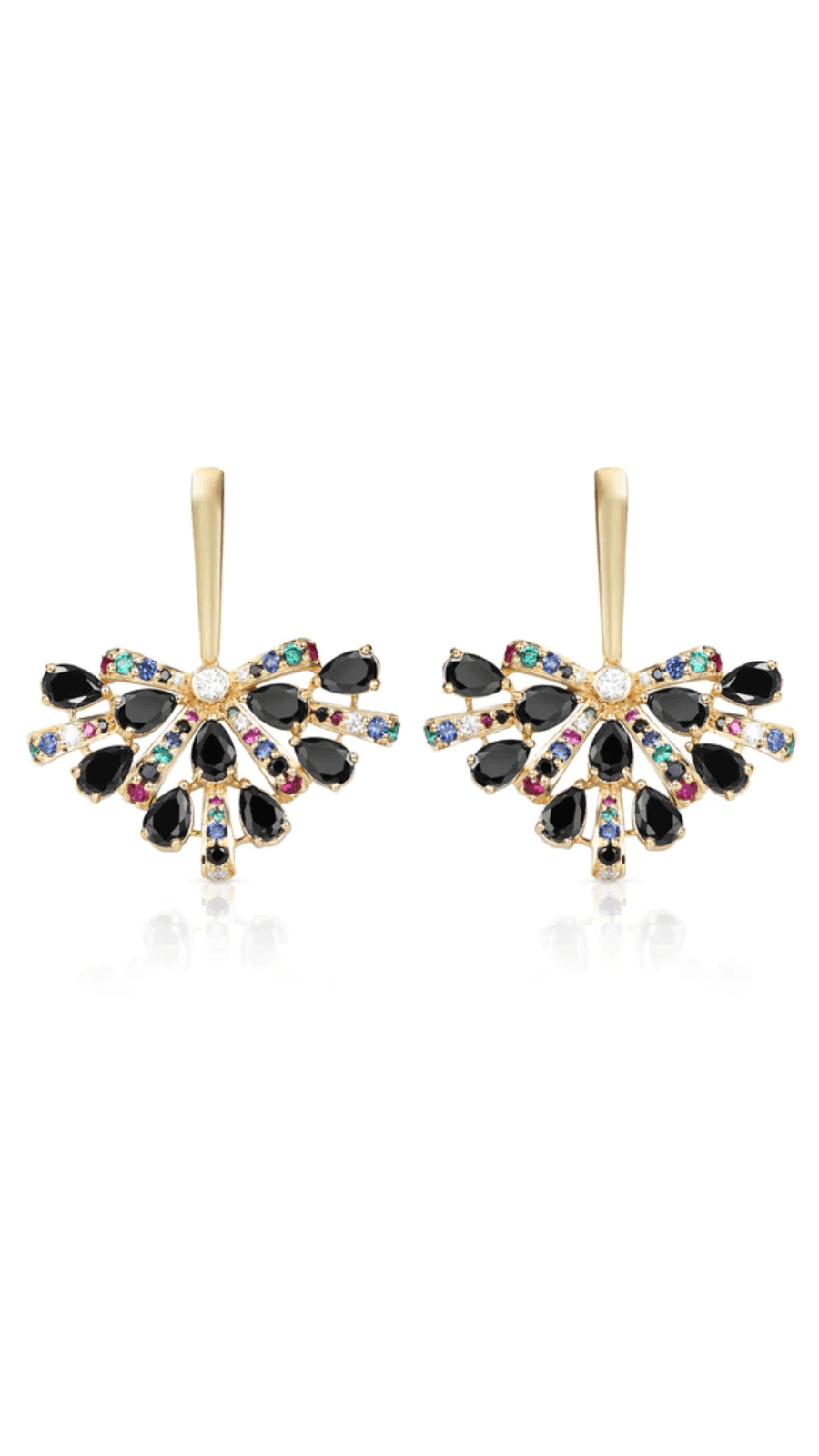 Exquisite Uptown Earrings - Black and Gold